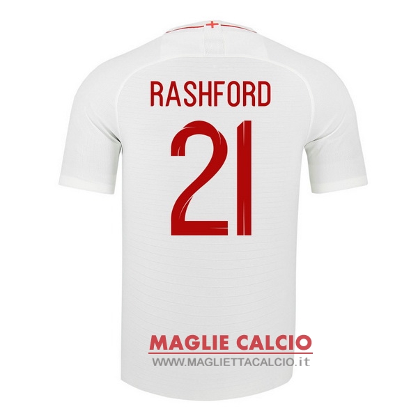 nuova maglietta inghilterra 2018 rashford 21 prima